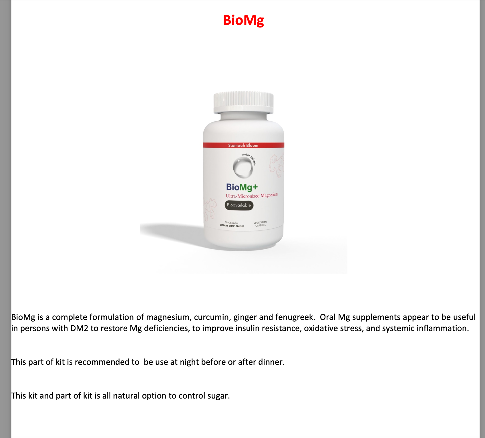 All Natural Diabetes Care Kit - 3 unique formulations for the full day